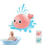 Brinquedo De Banho Infantil Baleia Com Luz E Sensor De Água