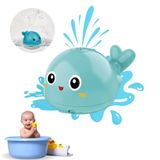 Brinquedo De Banho Infantil Com Luz E Água Baleia