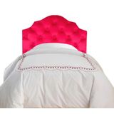 Cabeceira P. Cama Box Solteiro Captonê Deluxe Em Veludo Pink
