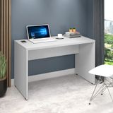 Mesa Escrivaninha 150cm Escritório Home Office Cinza