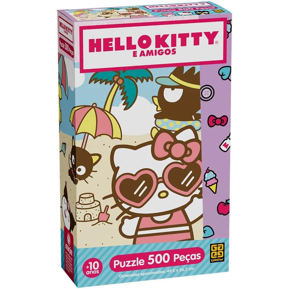 Quebra Cabeca Hello Kitty E Amigos 500 Pecas Grow