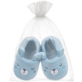 Pantufa Urso Azul 9 A 12 Meses Buba