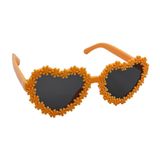 Óculos Sol Infantil Coração Flor Fofinho Moda Blogueirinha
