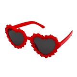 Óculos Sol Infantil Coração Flor Fofinho Moda Blogueirinha