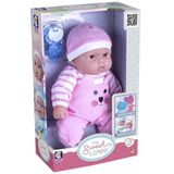 Boneca My Sweet Love Menina Macacao Rosa 36cm Cotiplas