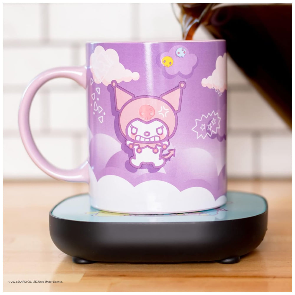 Aquecedor De Caneca, Tema Kuromi Com Desligamento Automático, Inclui Caneca, 16w, Uncanny Brands, Roxo