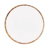 Sousplat Borda De Bambu Melamina Branco 33cm Bon Gourmet