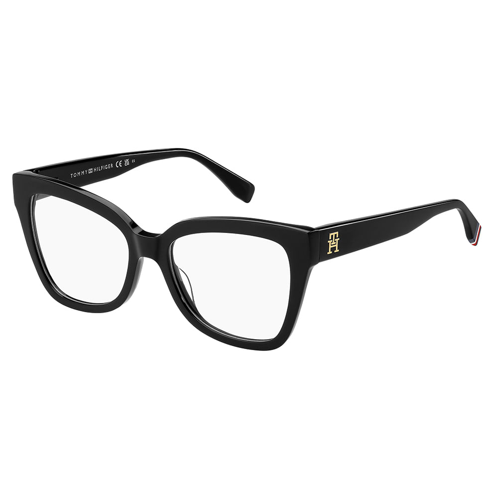 Armação De Óculos Tommy Hilfiger Th 2053 807 - Preto 53