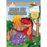 Livro Tapete Mundo Dos Dinossauros - Meu Livrão De Colorir