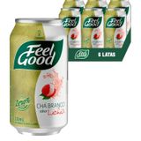 Kit Com 6und Chá Branco Feel Good Com Lichia 330ml