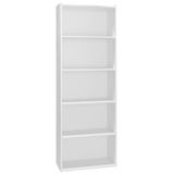 Estante Livreiro Luiza 4 Prateleiras Branco Ajl