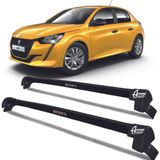 Rack Teto Aluminio Prime Peugeot 208 20/ 25 Preto Pr157