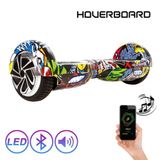 Hoverboard Skate Eletrico Com Led Roda 6,5 Pol - Grafite