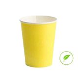 Copo Papel Liso Amarelo - Silver Festas - Com 10 Unidades