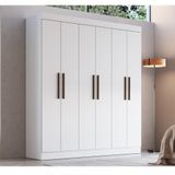 Guarda Roupa Casal 6 Portas Mdf New Xangai Doripel