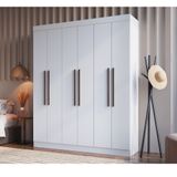 Guarda Roupa Casal 6 Portas Mdf New York Doripel