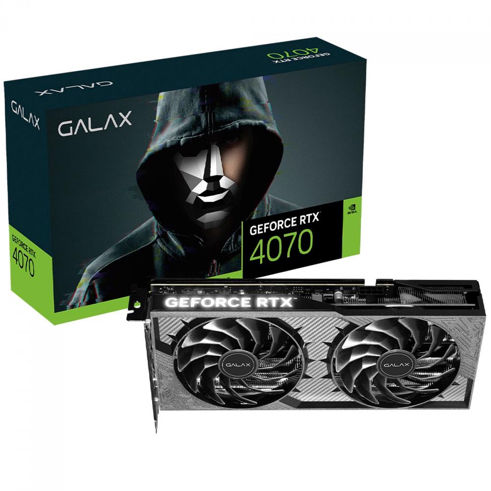 Placa De Video Galax Geforce Rtx 4070 1-click Oc 2x V2 12gb Gddr6x 47nom7mdabxv