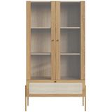 Cristaleira Para Sala De Jantar 2 Portas Industrial Indy A03 Hanover Dourado