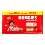Fralda Huggies Supreme Care Max M 104 Unidades