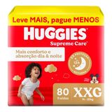 Fralda Huggies Supreme Care Max Xxg 80 Unidades
