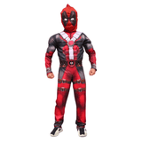Fantasia Deadpool Infantil Macacão Completo Com Capuz
 P