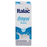 Leite Integral 1 litro com 12 unidades Italac