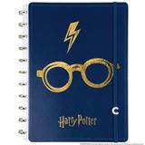 Caderno Inteligente Harry Potter Medio 172x231mm 80 Folhas.
