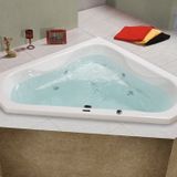 Banheira De Hidromassagem Quantum Em Gel Coat Gran Luxo 135 Cm - Sem Aquecedor - Volume Ideal 250 Li Branco
