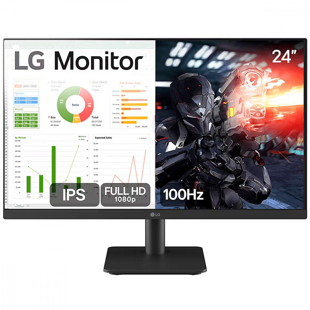 Monitor Gamer Lg 24 Full Hd 100hz 5ms Hdmi Ips - 24ms500-b