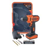 Furadeira/parafusadeira Ld12sp 3/8&quot; Com Maleta E 13 Acessórios Bateria 12v Bivolt - Black &amp; Decker