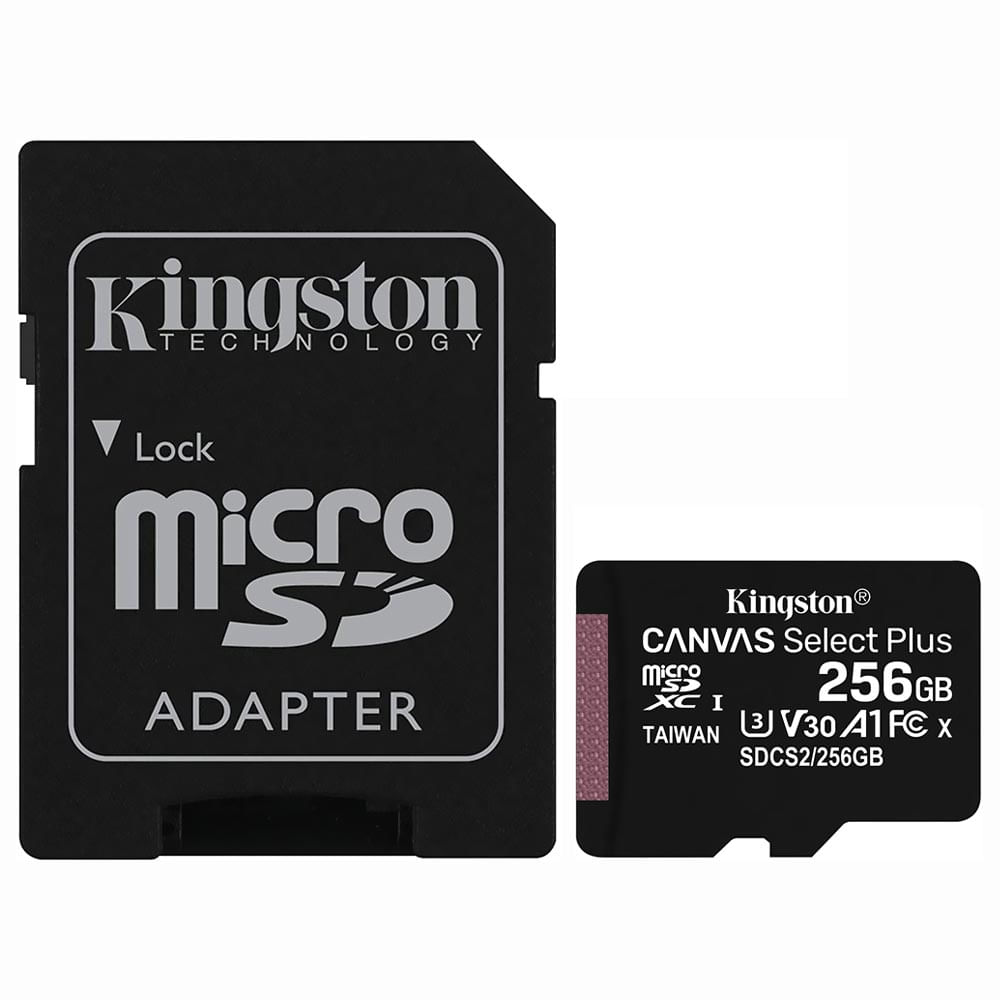 Cartao De Memoria Micro Sd Kingston 256gb / 100mbs - (sdcs2/256gb)