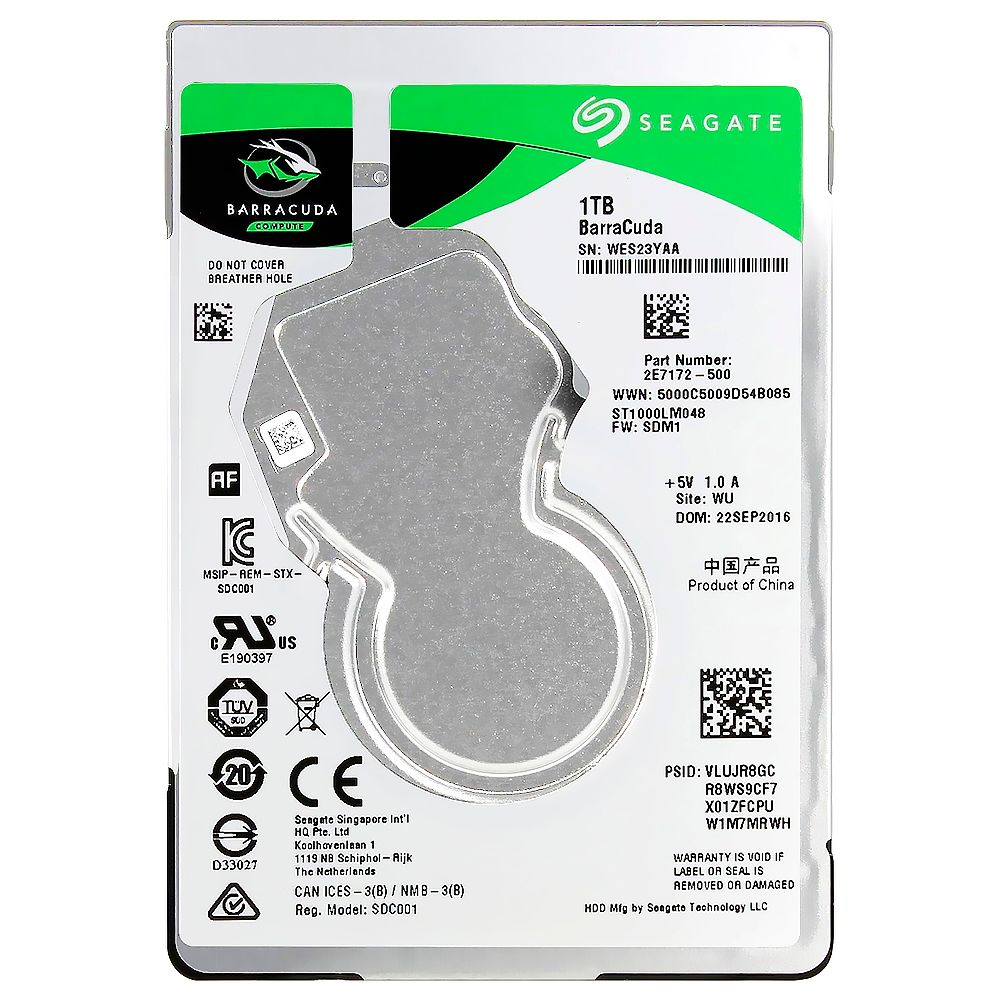 Hd Para Notebook Seagate 1tb Barracuda 2.5&quot; Sata 3 - St1000lm048