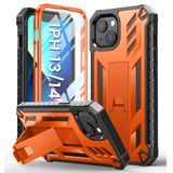 Capa De Telefone Soios Para Iphone 13/14 De 6,1 Polegadas Com Suporte Laranja