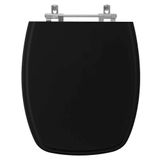 Assento Sanitario Amarilis Ébano (preto) Para Vaso Fiori