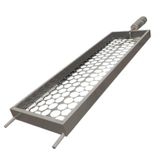 Grelha Cesto Inox Coração Frango, Legumes, Pão De Alho