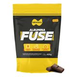 Proteína Em Pó Albumina Fuse Sabor Chocolate 420g Naturovo