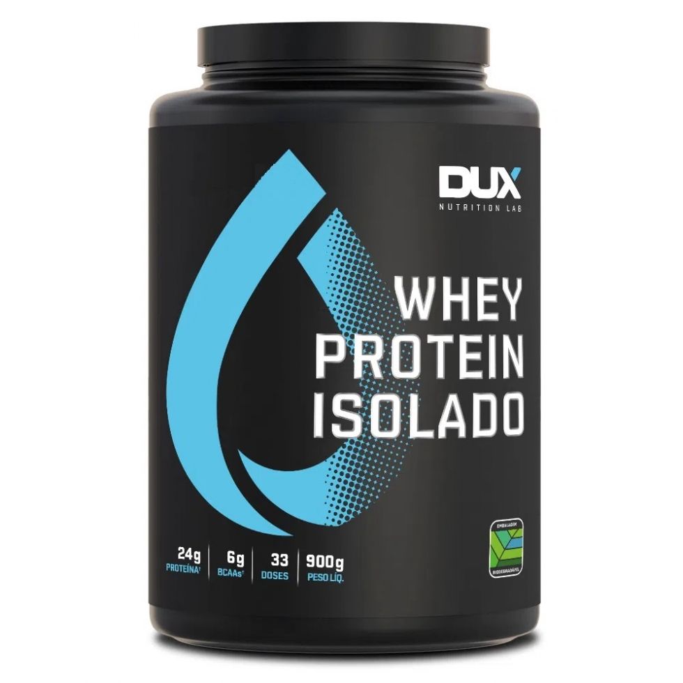 Whey Protein Isolado Pote (900g) - Dux Nutrition Baunilha