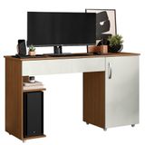 Escrivaninha Para Computador 1 Porta E 1 Gaveta Com Suporte Para Cpu Lara Atacama-off White