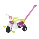 Triciclo Gigi Com Haste Removível 2512 Rosa - Magic Toys