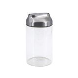 Pote Hermético Mantimentos Vidro 960ml Tampa Inox Alimentos