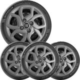 Kit 4 Calota Fiat Mobi Argo Novo Uno Aro 14 Grafite 291cb