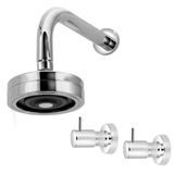 Chuveiro Ducha Autolimpante Cromado+acabamento Registro Link