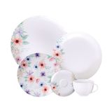 Aparelho De Jantar Tramontina Floratta Em Porcelana Decorada 30 Peças Tramontina