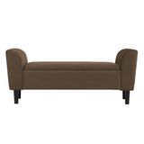 Recamier Bau Malibu 1,20m Suede Marrom - Inova Decor