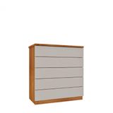 Cômoda 5 Gavetas Premium Tcil Móveis Cinamomo - Off