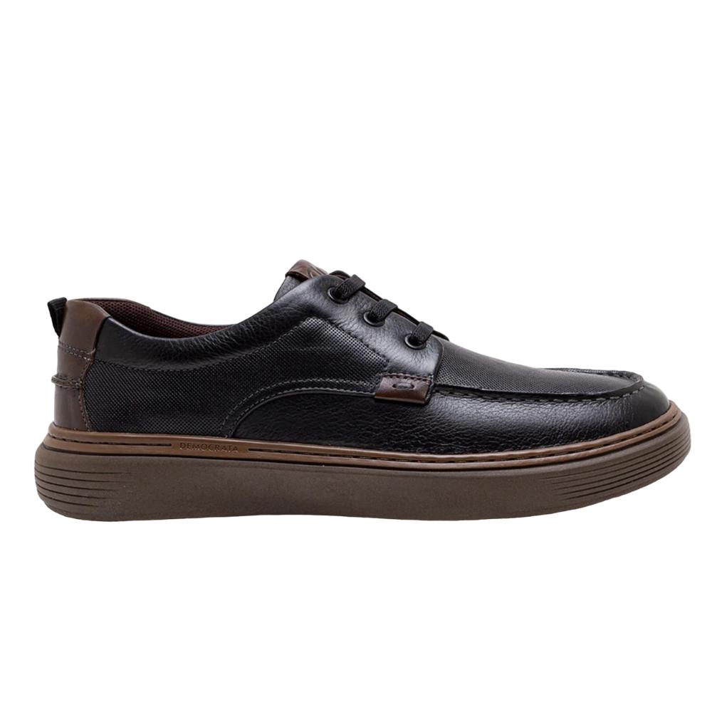 Sapatenis Democrata Denim Clash Ref 240301-6 Preto/marrom 039
