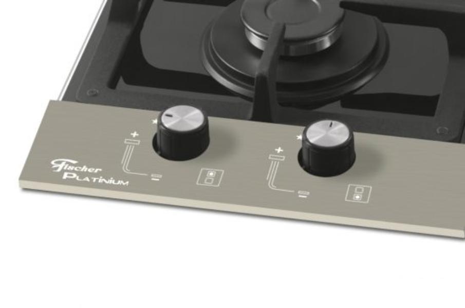 Fogão Cooktop Fischer 2Q Platinium Gás Mesa VidroCódigo