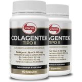 Kit 2 Colagentek Vitafor Tipo Ii 60 Cápsulas 790mg