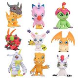 Conjunto De Bonecos Luman Crazy Digital Monster Adventure Digimon 9 Unidades