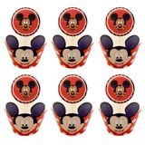 Cobertura De Cupcake E Embalagem De Cupcake Mickey, Decoração De 12 Peças